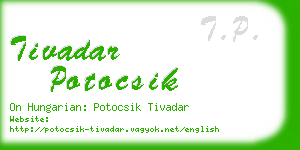 tivadar potocsik business card